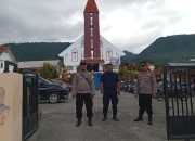 Polres Banggai Rutin Patroli di Gereja Setiap Hari Minggu