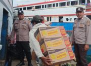 Aparat Polsek Luwuk Perketat Pengamanan Arus Balik Libur Idul Adha di Pelabuhan Rakyat
