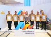 Dansat Brimob Bersama Lima Kapolres Polda Sulteng Terima Penghargaan dari Kapolri