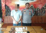 Aparat Polsek Toili Amankan Dua Pria Diduga Narkoba