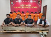 Pasca Bentrokan Warga Desa Bimor Jaya dan Keuno, Polres Morut tetapkan delapan tersangka