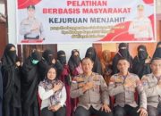 Kaops Madago Raya Tinjau Pelatihan Menjahit Istri Eks Warga Binaan di Poso