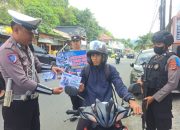 Hari ke 12 Operasi Patuh Tinombala 2025, Polres Banggai Edukasi Pengguna Jalan Tertib Berlalu Lintas
