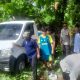 Akibat Mengemudi Kecepatan Tinggi Pengendara Mobil Seruduk Kebun Warga