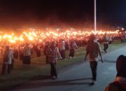 Polres Banggai Kawal Ketat Pawai Obor Hari Pramuka ke-64