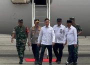 Kapolda Sulteng Bersama Forkopimda Sambut Wapres RI di Bandara Kasiguncu Poso