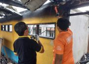 Polres Banggai Olah TKP Kebakaran SDN 2 Inpres Mangkio Luwuk
