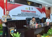 Kapolda Sulteng Pimpin Taklimat Akhir Audit Kinerja Itwasum Polri