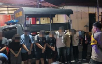 Aparat Polsek Luwuk Amankan 11 Muda-Mudi Sedang Asik Pesta Miras