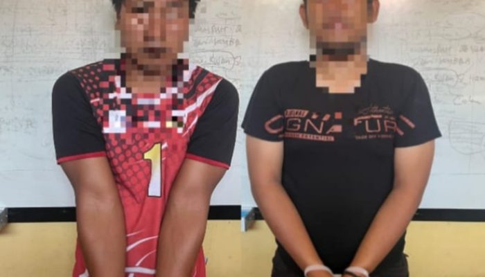 Aparat Polsek Bumi Raya Tangkap Dua Pria Pelaku Curanmor 