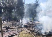 Satu Unit Rumah Terbakar Rata Dengan Tanah di Desa Minahaki