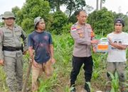 Kaops Madago Raya Serahkan Bantuan Obat Hama Kepada Eks Napiter