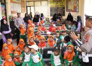 Satlantas Polres Banggai Terima Kunjungan Belajar TK Madani Luwuk