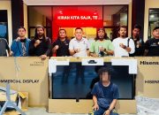 Polres Banggai Tangkap Seorang Pria Warga Sigi Diduga Pelaku Pencurian TV
