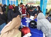 Aparat Polres Touna Amankan Jalannya Penyaluran BLT Kesra 