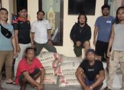 Polres Touna Tangkap Dua Pria Diduga Mencuri 24 Sak Semen dan Gerobak