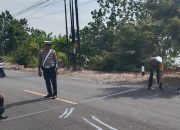 Polisi Olah TKP Kecelakaan Lalu Lalu Lintas, Seorang Balita Meninggal Dunia di Tempat