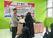 Wakapolres Touna Tutup Program Pelatihan Menjahit 